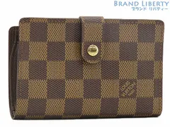 【未使用】ルイヴィトン　LOUIS VUITTON　ダミエ　ポルトモネ ビエ ヴィエノワ　二つ折り がま口財布　コンパクト財布　ダークブラウン　N61664