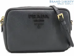 【未使用】プラダ　PRADA　モノクローム　サフィアーノ ラックス　斜め掛け ショルダーバッグ　ポシェット　ポーチ　クラッチバッグ　セカンドバッグ　ブラック　サフィアーノレザー　1BH036