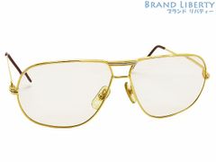 【美品】Cartier　カルティエ　トリニティ　ヴィンテージ　ティアドロップ　メガネ　眼鏡　フレーム　サングラス　アイウェア　フレーム  ゴールド ボルドー