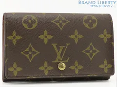 【未使用】ルイヴィトン　LOUIS VUITTON　モノグラム　ポルトモネ ビエ トレゾール　L字ファスナー 二つ折り財布　ダークブラウン　M61730