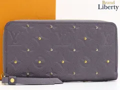 【レア未使用】ルイヴィトン LOUI SVUITTON モノグラム アンプラント スタッズ ジッピーウォレット ラウンドファスナー長財布 グリシルバー グレー ゴールド金具 シルバー金具 レザー M62209