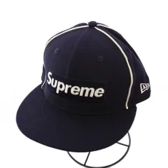 シュプリーム SUPREME ニューエラ NEW ERA 17SS Box Logo Piping ボックスロゴ パイピング ベースボールキャップ 野球帽 59.6cm 紺 /KH