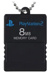 【6.メモリーカード ブラック (PlayStation(TM)２)】PlayStation (TM)/ミニチュアチャーム付きビスケット ※ミニチュアチャームのみ