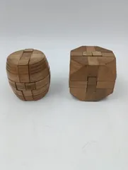 【K-1867】Yamanaka Kumiki Works 山中組木工房 組木パズル 2個セット