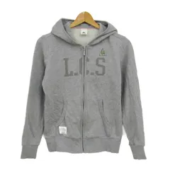 ルコックスポルティフ パーカー トップス ジップアップ スウェット スポーツウエア レディース Mサイズ グレー le coq sportif 【中古】