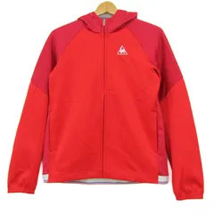 ルコックスポルティフ パーカー トップス 長袖 ジップアップ スポーツウエア レディース Lサイズ レッド le coq sportif 【中古】のサムネイル