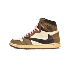 ナイキ NIKE トラヴィススコット Travis Scott Air Jordan 1 Retro High OG TS SP Sail Dark Mocha エアジョーダン1 レトロ ハイ セイル ダークモカ スニーカー US8 茶 CD4487-100