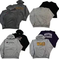 古着卸 まとめ売り チャンピオン Champion スウェット 8枚セット (メンズ XL /2XL ) カレッジ風 フーディー ワンポイント 中古 古着 ND8078