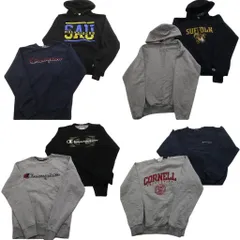 古着卸 まとめ売り チャンピオン Champion スウェット 8枚セット (メンズ S ) 前V カレッジ フーディー ワンポイント 中古 古着 ND8093