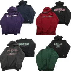 古着卸 まとめ売り チャンピオン Champion スウェット 8枚セット (メンズ M ) 前V ハーバード カレッジ フーディー 中古 古着 ND8089