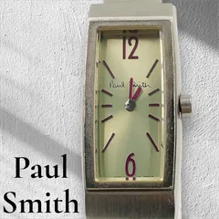 Paul Smith ポール・スミス レクタンギュラー 長方形型 2針 レディース クォーツ腕時計 電池新品交換済 稼働品のサムネイル