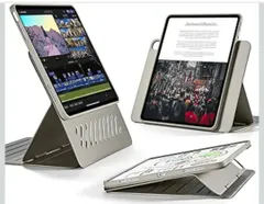 ★ESR iPad Air 13インチ ケース (M3/M2、2025/2024モデル)専用 取外し可能なマグネットカバー付き回転式ケース 縦向き/横向きスタンド 9段階の角度調節可能 Pencil Pro/USB-C完全対応 Shiftシリーズ チタン