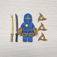 LEGOブロック ニンジャゴー パイロット ジェイ ミニフィギュア + 黄金武器
