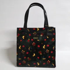 FEILER フェイラー ハイジ トートバッグ 日本製 PHES-876 PVC ブラック てんとう虫 花 タグ付き 自立型 ミニトート