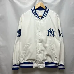 正規品/L MLB ニューヨーク・ヤンキース 白 スタジアム スタジャン
