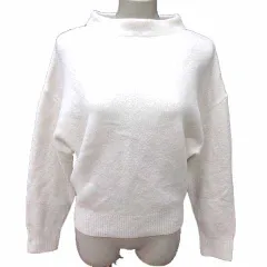 ザラ ZARA ニット セーター ハイネック 長袖 S 白 ホワイト /YK