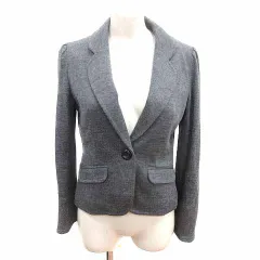 クリアインプレッション CLEAR IMPRESSION テーラードジャケット 総裏地 ウール アンゴラ混 2 M グレー /YK