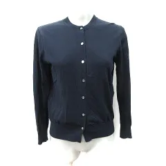 23区 オンワード樫山 カーディガン カットソー 長袖 38 M 紺 ネイビー /YI