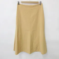 ユナイテッドアローズ UNITED ARROWS スカート フレアースカート ロング 裏地付 オレンジ ブラウン 40