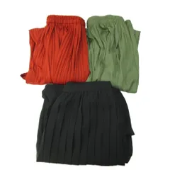 ユニクロ UNIQLO ジーユー GU 3点セット ロングスカート ワイドパンツ ギャザー プリーツ S-L マルチカラー 0908 ■MET1