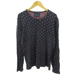 アーバンリサーチ URBAN RESEARCH カットソー 水玉 ドット柄 長袖 紺 ネイビー ピンク 0923 ■YHS5