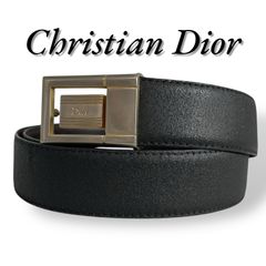 Excellent condition Christian Dior 439 men's belt, black leather.