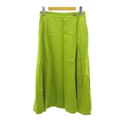 スローブ イエナ SLOBE IENA  スカート 麻 リネン ロング丈 36 黄 イエロー 1112 ■YHS7