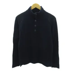 カルバンクラインジーンズ Calvin Klein Jeans ニット セーター ハーフボタン ウール 長袖 1 紺 ネイビー 1015 ■YHS6