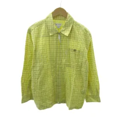 コンバース CONVERSE ジャケット ブルゾン ジップアップ チェック柄 M 黄 イエロー 0107