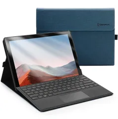 ★Omnpak Microsoft Surface Pro 7+/ Pro 7 / Surface Pro 6 / Surface Pro 5 2017 / Surface Pro 4 に対応ケース 表面内蔵保護カバー 多視角 スタンド 軽量 薄型  カバー
