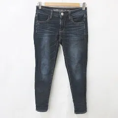 American Eagle アメリカンイーグル デニム パンツ ジーンズ ストレッチ ブルー インディゴ ネイビー US2 UK2 150/160