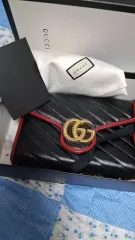 正規品 グッチ マーモント ブラック チェーン ショルダーバッグ フルセット