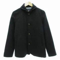 アーバンリサーチ URBAN RESEARCH ステンカラーコート ジャケット メルトン S 黒 /JS ■GY99