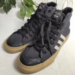 【良品】adidas/アディダス/ニッツァハイRF/スニーカー/ブラック/黒/ホワイト/白/26.5cm