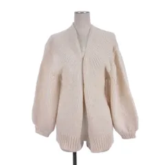 ローリーズファーム LOWRYS FARM ニット カーディガン ボタンレス ウール F アイボリー ■FF