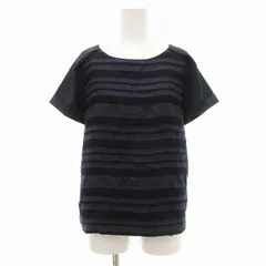 アーバンリサーチ ドアーズ URBAN RESEARCH DOORS ボーダー カットソー Tシャツ 半袖 F 紺 ネイビー /JS