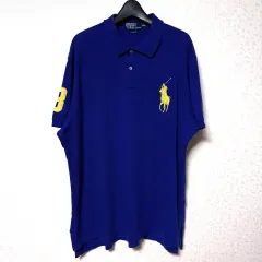 XXL 110 POLO RALPH LAUREN(ポロラルフローレン) ビックポニー カラーTシャツ 半袖Tシャツ ブルー