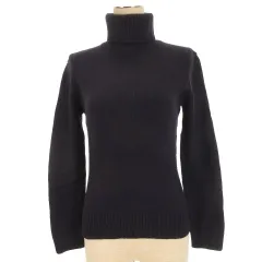 アンタイトル UNTITLED タートルネック ニット セーター 長袖 2 ネイビー 260109E ■FF