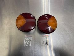 純正GUIDE 楕円形 レッドレンズ 2枚セット (パンナックルサイドバルブ ) 純正GUIDE 楕円形 レッドレンズ 2枚セット (パンナックルサイドバルブ
