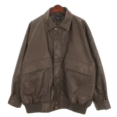 モノマート MONO-MART MN.L フェイクレザー ジャケット オーバーサイズ ブラウン 251128E アウター