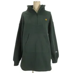 チャンピオン CHAMPION ハーフジップ トレーナー 裏起毛 グリーン L