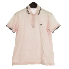 フレッドペリー FRED PERRY ポロシャツ 半袖 ピンク M 250916E