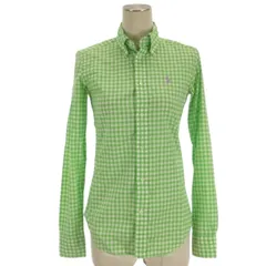 ラルフローレン RALPH LAUREN ギンガムチェック シャツ 長袖 ボタンダウン グリーン 0