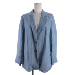 スナイデル SNIDEL テーラードジャケット リネン 薄手 F ライトブルー ■FF