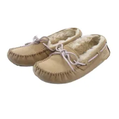 アグ オーストラリア UGG australia ダコタ モカシンシューズ ボア 22cm ベージュ ■TC