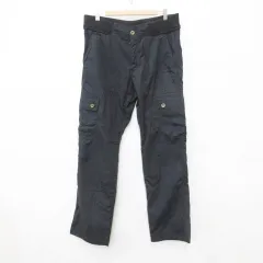 kurasufuku カーゴパンツ ロング丈 裏起毛 黒 ブラック L