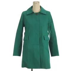 トゥモローランドコレクション TOMORROWLAND collection ステンカラーコート グリーン 38 ■TC