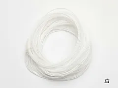 ストラップ用細ひも 白 10m 1巻 金具 アクセサリー金具 レザークラフトぱれっと