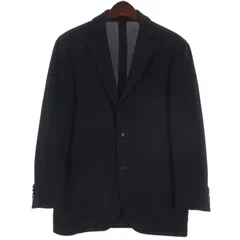 ラルディーニ LARDINI テーラード ジャケット シングル ウール ネイビー 48