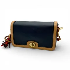 正規品 COACH コーチ フリンジ ショルダーバッグ レザー バイカラー